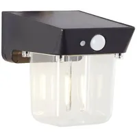Brilliant Solar-Außenwandleuchte Parson 2W warmweiß Bewegungsmelder