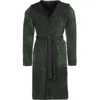 VOSSEN Bademäntel unisex Kapuze Poppy mud green/anthrazit - 0032