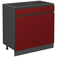 Vicco Küchenunterschrank R-Line 80 cm J-Shape, ohne Arbeitsplatte