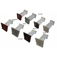 Quellmalz - Teleskop-mauerkasten - Außengitter Weiß, Ø 150 Mm,