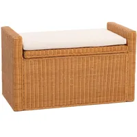 MCW Aufbewahrungstruhe Genua Rattan Honigfarben