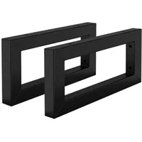 ML-Design Wandkonsole für Waschtisch, 350x150 mm, Schwarz, Stahl, Design