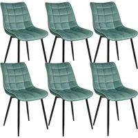 Woltu 6 x Esszimmerstühle 6er Set Küchenstuhl Polsterstuhl Design