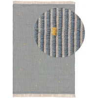 Benuta Lytte Kinderteppich Blau, 120x170 cm - Baumwolle -