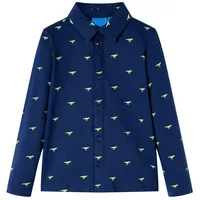 VidaXL Kinderhemd Marineblau 116 - Blau