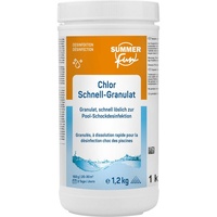 SUMMER FUN Chlor-Schnell-Desinfektion 1,2 kg für Stoßchlorungen