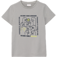 S.Oliver - T-Shirt mit Frontprint, Kinder, grau, 92/98