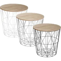 Atmosphera Créateur d'intérieur Couchtisch Kumi schwarz - d 40