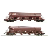 Roco 77036 H0 2er-Set Schwenkdachwagen DB