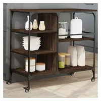 VidaXL Küchenwagen Braun Eichen-Optik 100x45x89,5 cm Holzwerkstoff
