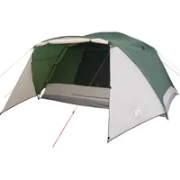 VidaXL Campingzelt mit Vorzelt 4 Personen Grün Wasserdicht