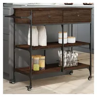 VidaXL Küchenwagen Braun Eichen-Optik 105x42x95 cm Holzwerkstoff