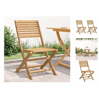 VidaXL Gartenstühle 2 Stk. Klappbar 48,5x61,5x87 cm Massivholz Akazie