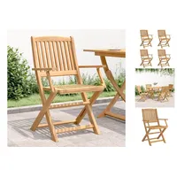 VidaXL Gartenstühle 4 Stk. Klappbar 57,5x54,5x90 cm Massivholz Akazie