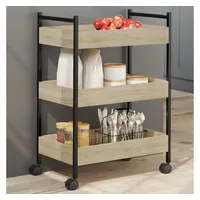 VidaXL Küchenwagen Sonoma-Eiche 50x30x70 cm Holzwerkstoff