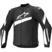 Alpinestars T-GP Plus R V4, Textiljacke - Schwarz/Weiß -