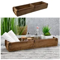 CEPEWA GmbH Cepewa Holzkiste Ziegelform Doppelt Used Look |