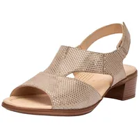ARA Damen Lugano Sandale mit Absatz, Sand, 40 EU