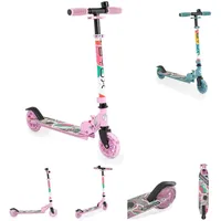 Byox Kinderroller Miracle faltbar LED-PU-Räder ABEC-7 Klingel Höhe einstellbar