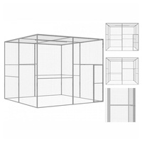VidaXL Katzenkäfig 3x3x2,5 m Verzinkter Stahl