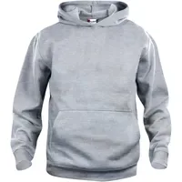 Clique Basic Hoodie Kinder 95 - grau meliert 160
