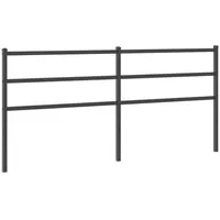 VidaXL Kopfteil Metall Schwarz 180 cm