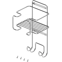 Emuca - Halter für Bügeleisen und Bügelbrett, Stahl, Verchromt