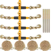 Vevor Ratschen-Kettenbinder, 3/8"-1/2" Schwerlast-Lastbinder mit G80-Ketten, 5443 kg sichere