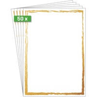 Sigel Briefpapier mit Motiv Golden frame\", A4, 200 g/qm"