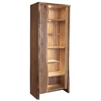 Massivmoebel24 Vitrine Akazie 81x45x204 natur lackiert pure acacia 107