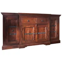 Massivmoebel24 Sideboard Akazie 160x45x85 nougat lackiert OXFORD 902