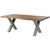 Massivmoebel24 Baumtisch Akazie 220 x 77 x 100 cm