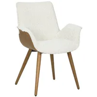 Massivmoebel24 / Polsterstuhl Buche 66x63x87 beige / braun ella