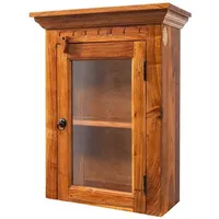 Massivmoebel24 Hängevitrine Akazie 52x24x69 honig lackiert OXFORD #01002 -