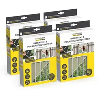 EasyMaxx Fliegengitter für Fenster mit Pollenschutz & Magic Click