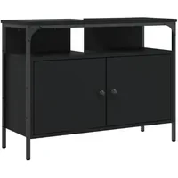 VidaXL Waschbeckenunterschrank 80 x 60 x 30 cm Schwarz