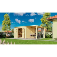 BERTILO Gartenhaus Baltrum 2 6,01 x 3,06 m Beige