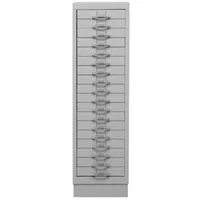 Proregal Schubladenschrank Swan 18 Schubladen HxBxT 105x30x40cm | Grau