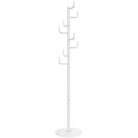 VidaXL Garderobenständer Weiß 183 cm Pulverbeschichtetes Eisen