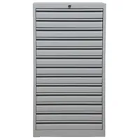Proregal Schubladenschrank Swan 13 Schubladen HxBxT 98x53x43cm | Grau