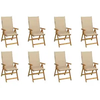 VidaXL Klappbare Gartenstühle mit Kissen 55 x 88 x