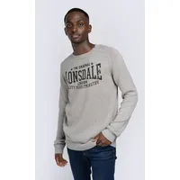 Lonsdale Talgarreg Pullover - Grey Melange / Black -