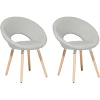 Beliani Esszimmerstuhl 2er Set ROSLYN
