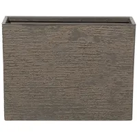 Beliani Blumentopf Braun 25 x 60 cm