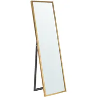 Beliani Stehspiegel Gold