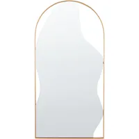 Beliani Wandspiegel Gold Oval, 41x81x2 cm