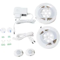 Beliani LED-Streifen weiß 2 x 120 cm mit Bewegungsmelder