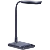 Beliani Schreibitschlampe LED schwarz 38 cm verstellbar dimmbar Modern