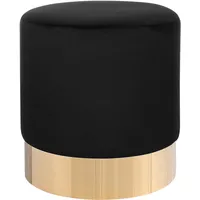 Beliani Pouf schwarz 39 cm SOPHIA