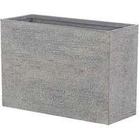 Beliani Blumentopf grau 29x70x50 cm